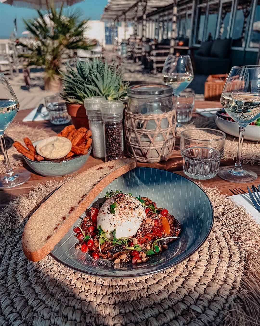 Burrata met Sweet potato frites